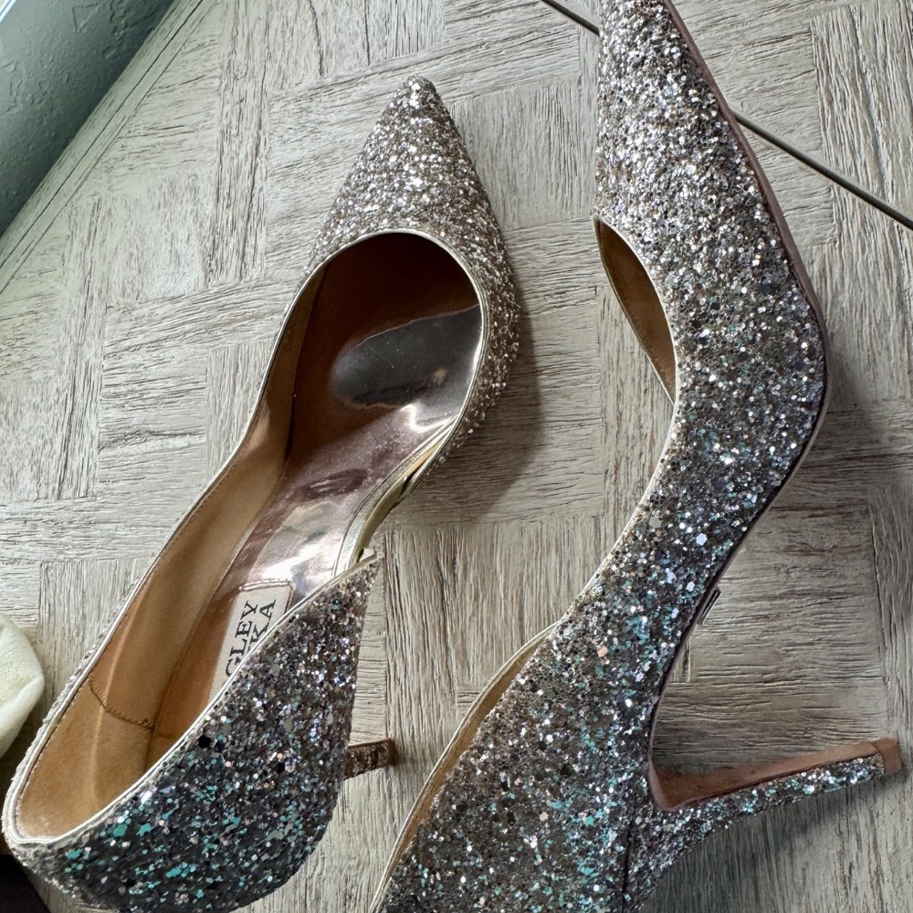 Badgley Mischka Sequin Heels – Size 8.5 ✨